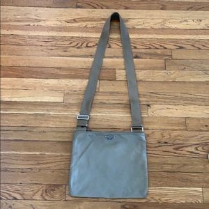 Prada messenger bag crossbody nylon sport beige